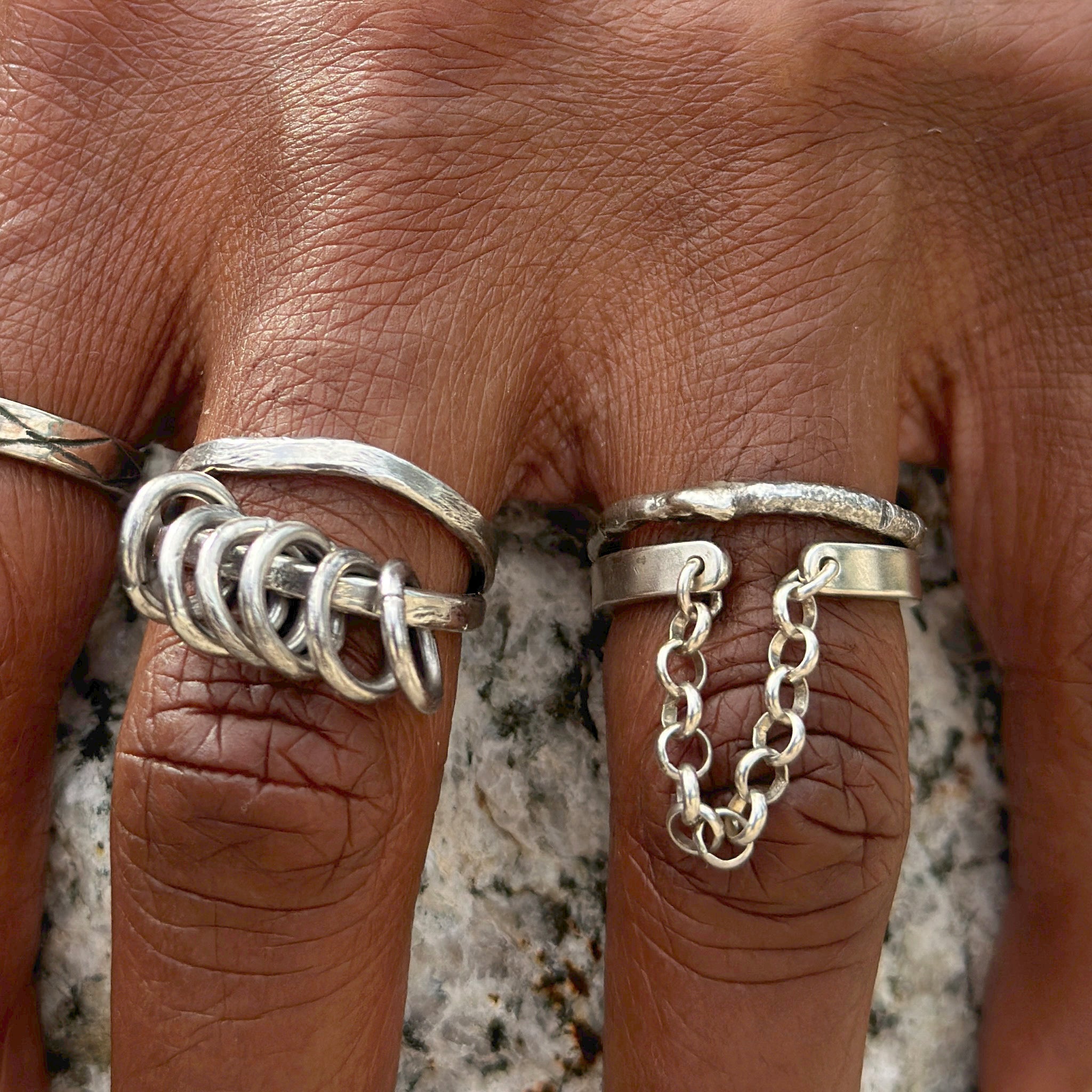 Collection bagues argent 925 pierres naturelles artisanales EMIKemi