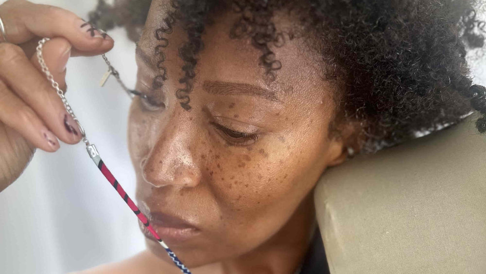 Saotoir chaîne et tissu wax